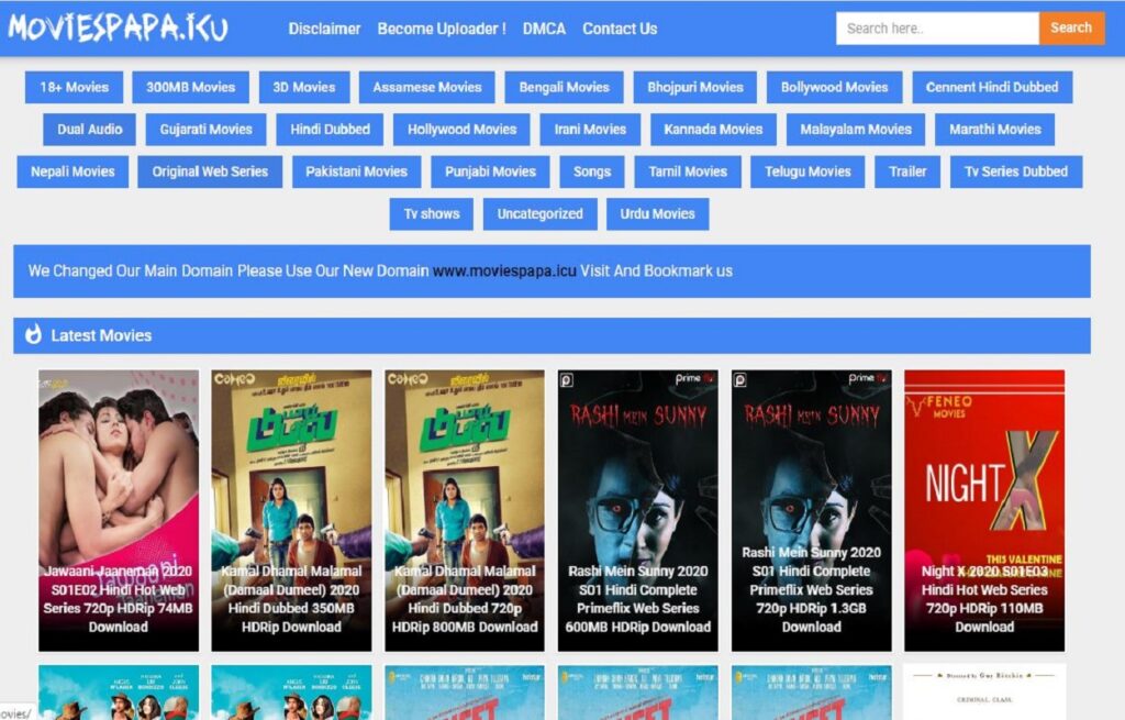 Moviespapa – Download Bollywood HD Movies, 300MB movies