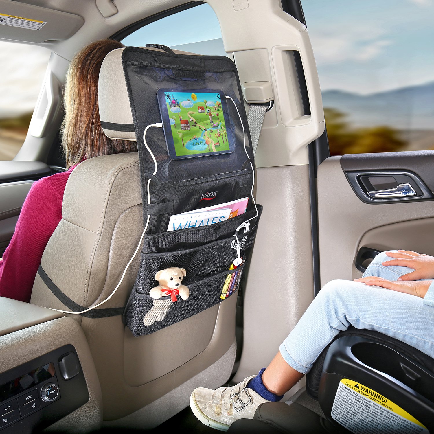 Unleash Travel Comfort and Organization with the Perfect Car Seat Organizer with Tablet Holder